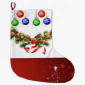 Kerstmis stoppen grote kerstsok (Voorkant)