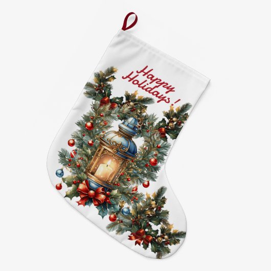 Kerstmis stoppen grote kerstsok (Voorkant (Hangend))