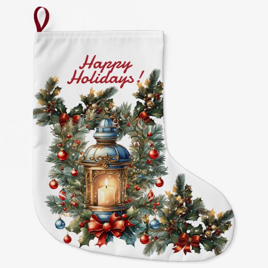 Kerstmis stoppen grote kerstsok (Voorkant)