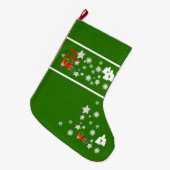 Kerstmis stoppen grote kerstsok (Voorkant (Hangend))