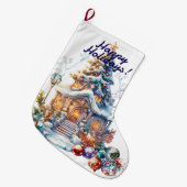 Kerstmis stoppen grote kerstsok (Voorkant (Hangend))