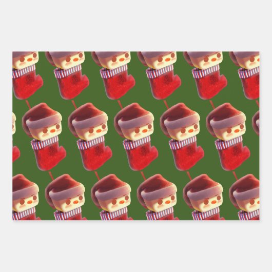 Kerstmis stoppen inpakpapier vel (Voorkant 2)