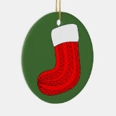 Kerstmis stoppen keramisch ornament (Rechts)