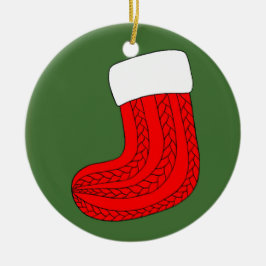 Kerstmis stoppen keramisch ornament