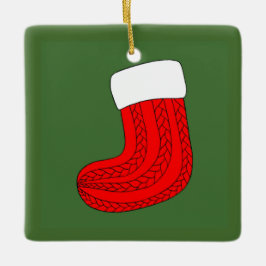 Kerstmis stoppen keramisch ornament