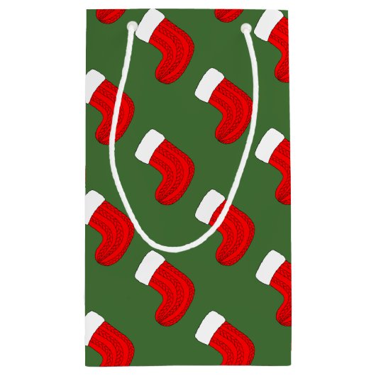 Kerstmis stoppen klein cadeauzakje (Achterkant)