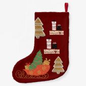 Kerstmis stoppen kleine kerstsok (Achterkant)