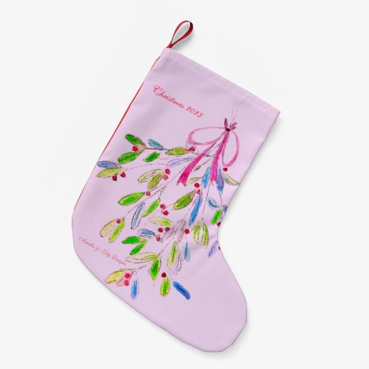 Kerstmis stoppen kleine kerstsok (Voorkant (Hangend))