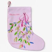 Kerstmis stoppen kleine kerstsok (Voorkant)