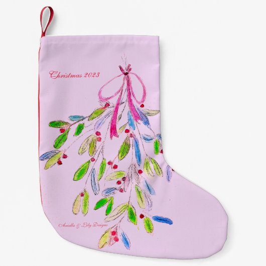 Kerstmis stoppen kleine kerstsok (Voorkant)