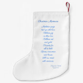 Kerstmis stoppen kleine kerstsok (Achterkant)