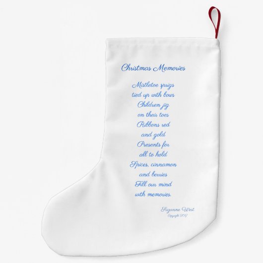 Kerstmis stoppen kleine kerstsok (Achterkant)