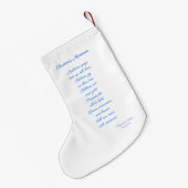 Kerstmis stoppen kleine kerstsok (Achterkant (Hangend))