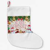 Kerstmis stoppen kleine kerstsok (Voorkant)