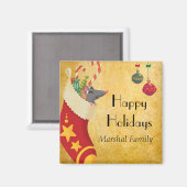 Kerstmis stoppen magneet (Voorkant / Achterkant)