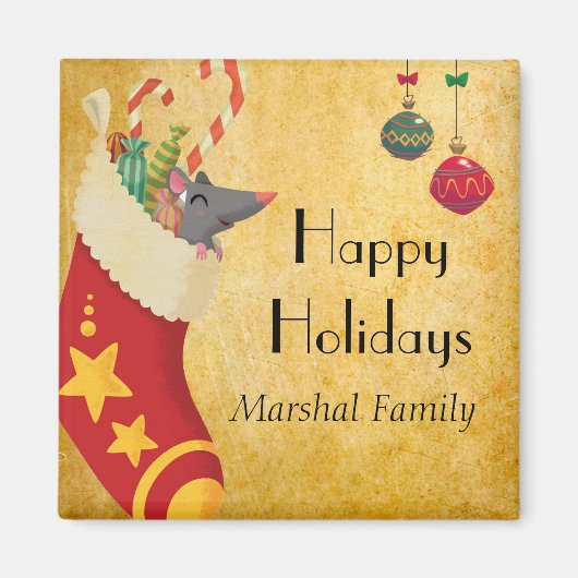 Kerstmis stoppen magneet (Voorkant)