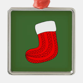 Kerstmis stoppen metalen ornament