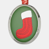 Kerstmis stoppen metalen ornament (Links)