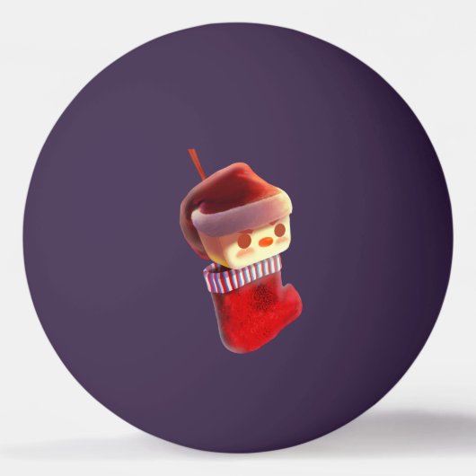 Kerstmis stoppen pingpongbal (Voorkant)