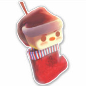 Kerstmis stoppen sticker (Voorkant)