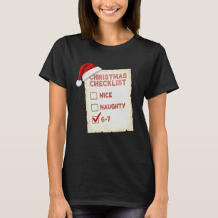 Kerstmis Stout Gezellig 67 Zes Zeven 6 7 Meme T-shirt