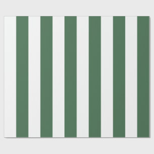 Kerstmis streep Forest Green Bold Cadeaupapier