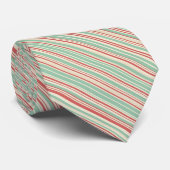Kerstmis strepen vintage stropdas (Opgerold)