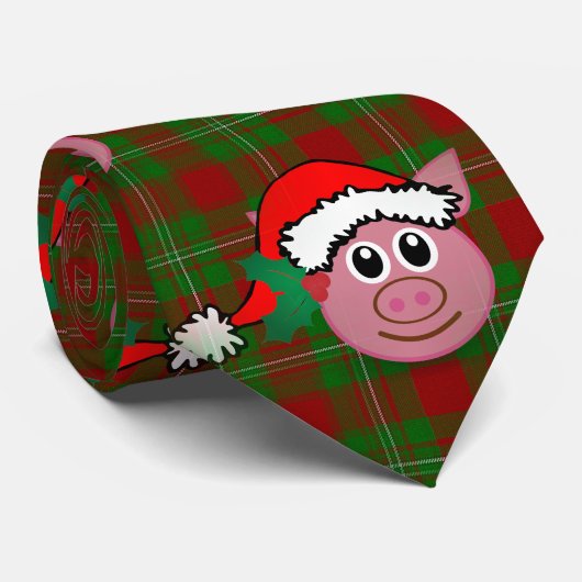 kerstmis stropdas (Opgerold)