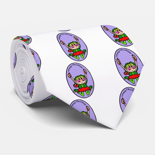 Kerstmis Stropdas (Opgerold)