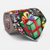 Kerstmis Stropdas (Opgerold)