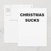 KERSTMIS SUCKS.png Feestdagenkaart (Voorkant / Achterkant)