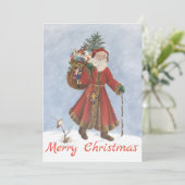 Kerstmis, suikerriet en blaassneeuw feestdagenkaart (Staand voorkant)