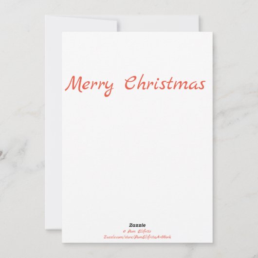 Kerstmis, suikerriet en blaassneeuw feestdagenkaart (Achterkant)