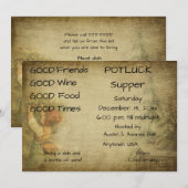 Kerstmis: Super Party Kaart (Voorkant / Achterkant)