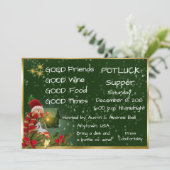 Kerstmis: Super Party Kaart (Staand voorkant)