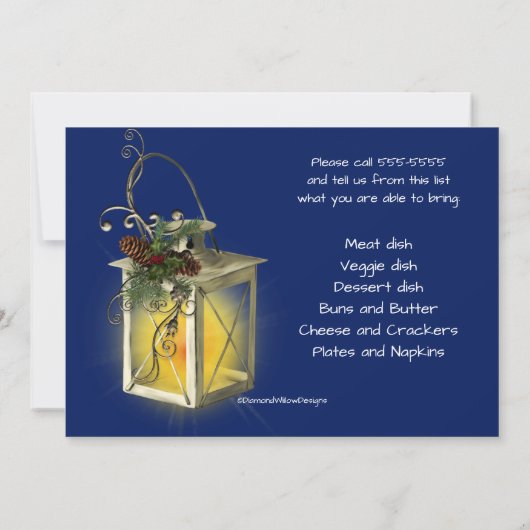 Kerstmis: Super Party Kaart (Achterkant)