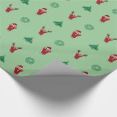 Kerstmis T-Bone Steak Cadeaupapier (Hoek)