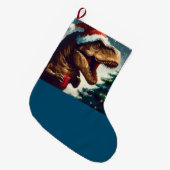 Kerstmis T-Rex 1 Grote Kerstsok (Voorkant (Hangend))