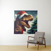 Kerstmis T-Rex 1 Wandkleed (In situ)
