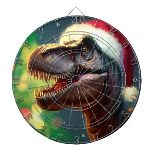 Kerstmis T-Rex (2) Dartbord