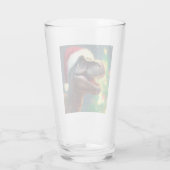 Kerstmis T-Rex 2 Glas (Achterkant)