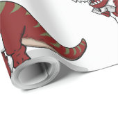 Kerstmis T-Rex Cadeaupapier (Rol Hoek)