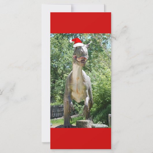Kerstmis T-Rex Dinosaur (Voorkant)