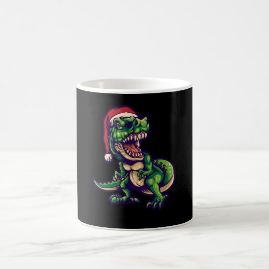 Kerstmis T-rex Dinosaur | Dinosaur Ontwerp Koffiemok (Center)