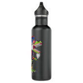 Kerstmis T Rex Dinosaur Nutkraker Nutkraker Gif Waterfles (Rechts)