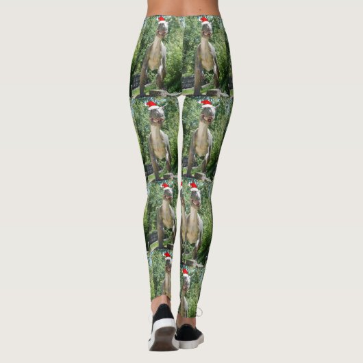Kerstmis T-Rex Leggings (Achterkant)