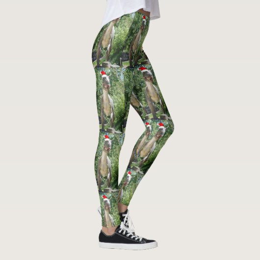 Kerstmis T-Rex Leggings (Rechts)