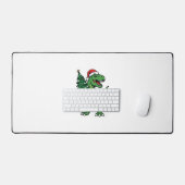 Kerstmis T-Rex met Kerstboom Bureaumat (Keyboard & Muis)