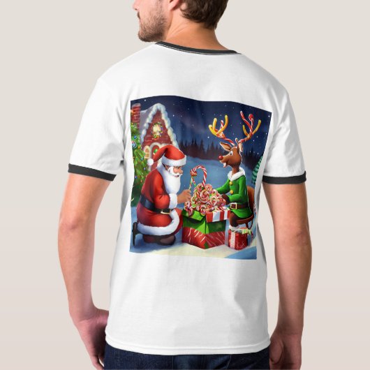 kerstmis t-shirt (Achterkant)