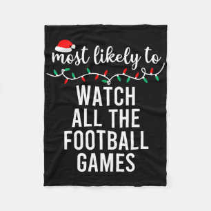 Kerstmis T-shirt die het meest waarschijnlijk over Fleece Deken